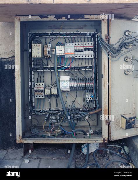 old electrical panel boxes